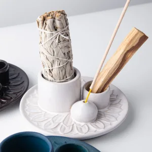 陶瓷多用途香盤｜聖木、鼠尾草、線香、塔香、蠟燭適用